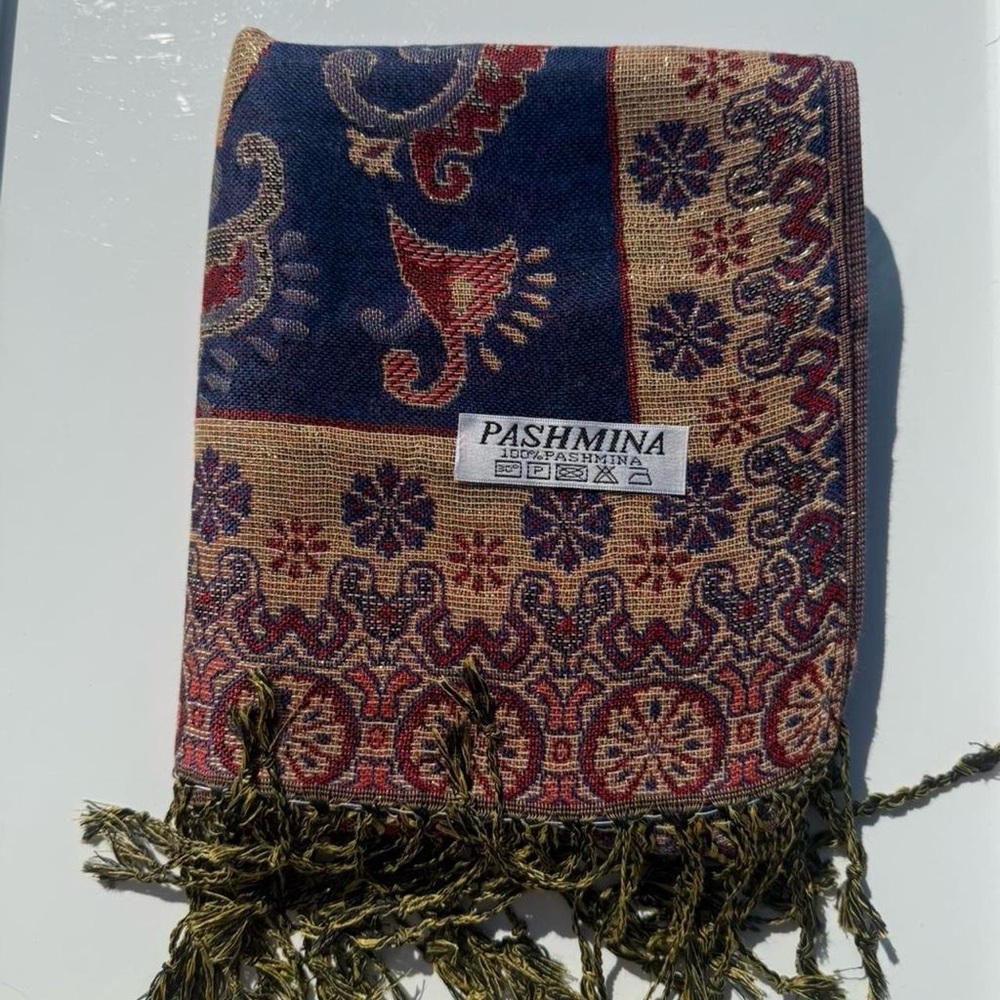 New | Limited Edition: Navy Blue Shimmer Pashmina Shawl